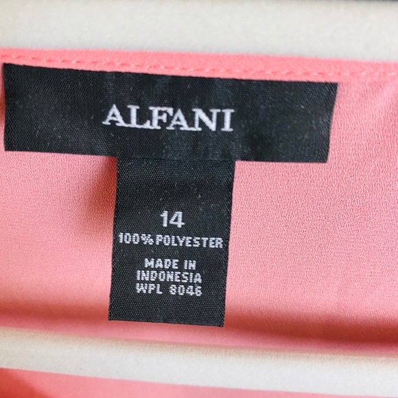 Alfani Blush Pink V-neck Draped Sleeve Blouse Top - Picture 3 of 5